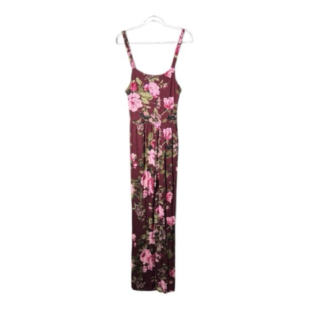 Maggie Fit floral wide leg jumpsuit size XL